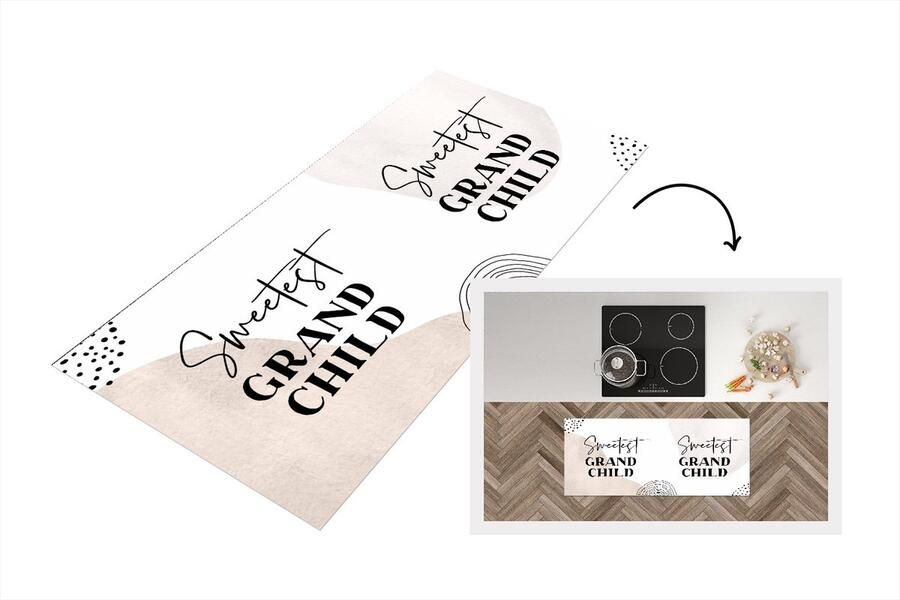 KitchenYeah Keukenloper Loper keuken Quotes Kinderen Liefde Grandchild 120x50 cm Keukenloper vinyl