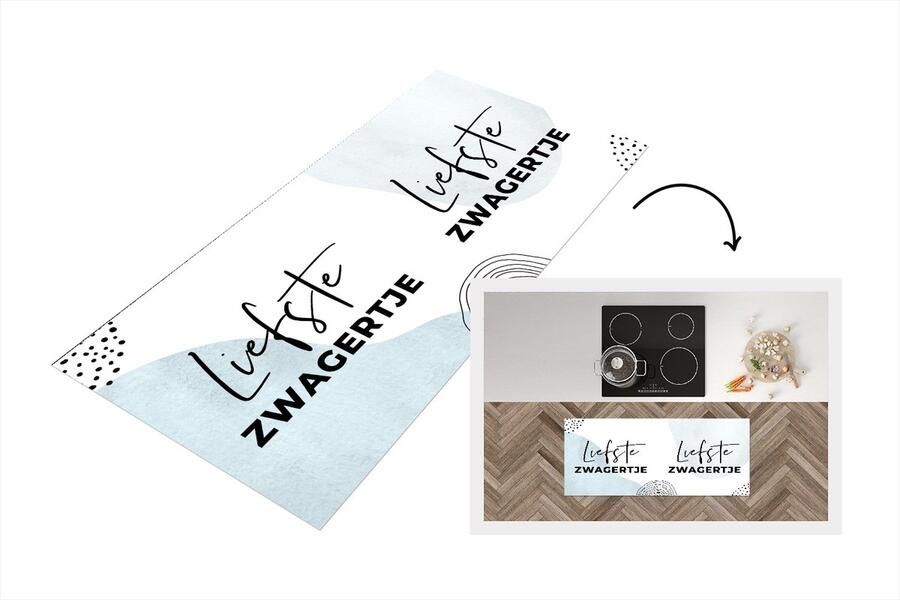 KitchenYeah Keukenloper Loper keuken Quotes Love Familie 120x50 cm Keukenloper vinyl