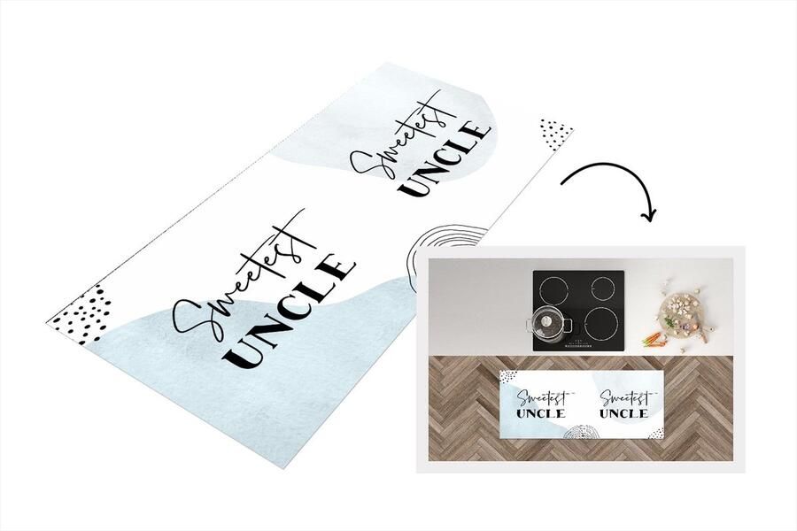 KitchenYeah Keukenloper Loper keuken Quotes Oom Liefde Uncle 120x50 cm Keukenloper vinyl