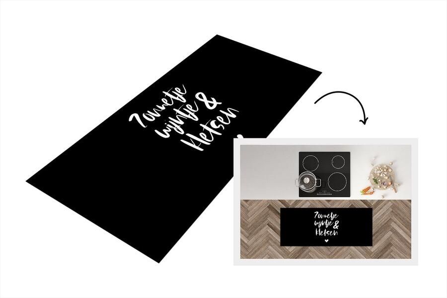 KitchenYeah Keukenloper Loper keuken Quotes Zonnetje wijntje & kletsen Tekst Wijn Zomer 120x50 cm Keukenloper vinyl