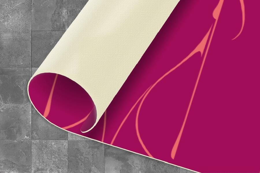 KitchenYeah Keukenloper Loper keuken Roze Oranje Jugendstil Patronen 120x50 cm Keukenloper vinyl