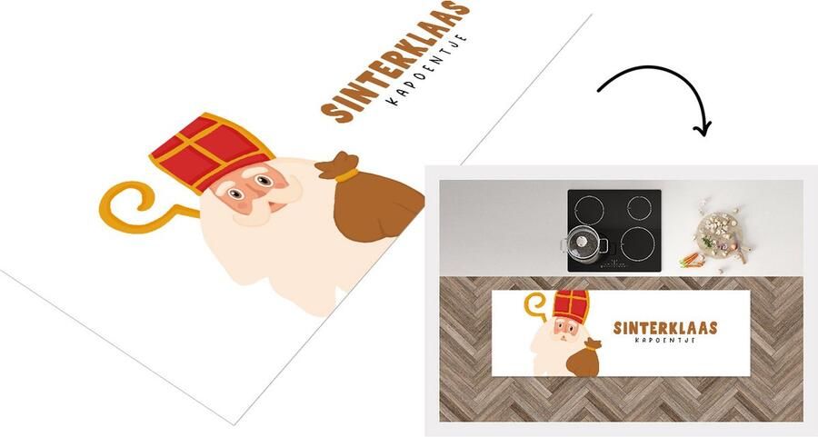 KitchenYeah Keukenloper Loper keuken Sinterklaas Quotes Sint Sinterklaas kapoentje Spreuken 180x60 cm Keukenloper vinyl