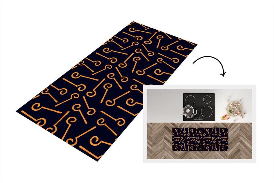 KitchenYeah Keukenloper Loper keuken Sinterklaas Staf Sinterklaas Sint 120x50 cm Keukenloper vinyl