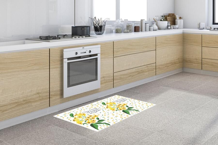 KitchenYeah Keukenloper Loper keuken Sorry I'm busy I'm hanging out with my plants Quotes Spreuken 120x60 cm Keukenloper vinyl