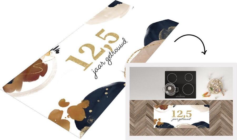 KitchenYeah Keukenloper Loper keuken Spreuken 12 5 jaar getrouwd Quotes Trouwen 120x50 cm Keukenloper vinyl