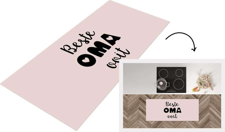 KitchenYeah Keukenloper Loper keuken Spreuken Beste oma ooit Quotes Oma 120x50 cm Keukenloper vinyl