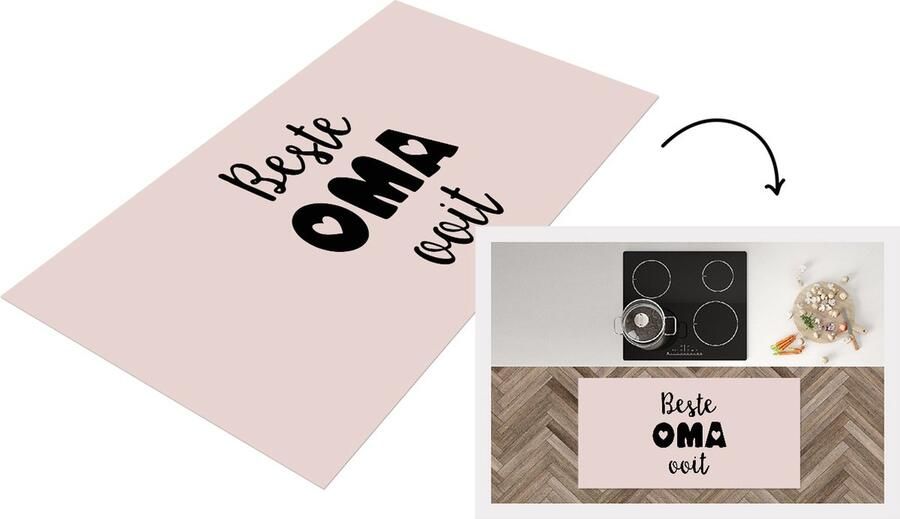 KitchenYeah Keukenloper Loper keuken Spreuken Beste oma ooit Quotes Oma 120x60 cm Keukenloper vinyl