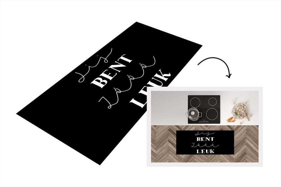 KitchenYeah Keukenloper Loper keuken Spreuken Jij bent zo leuk Vriendin Quotes 120x50 cm Keukenloper vinyl