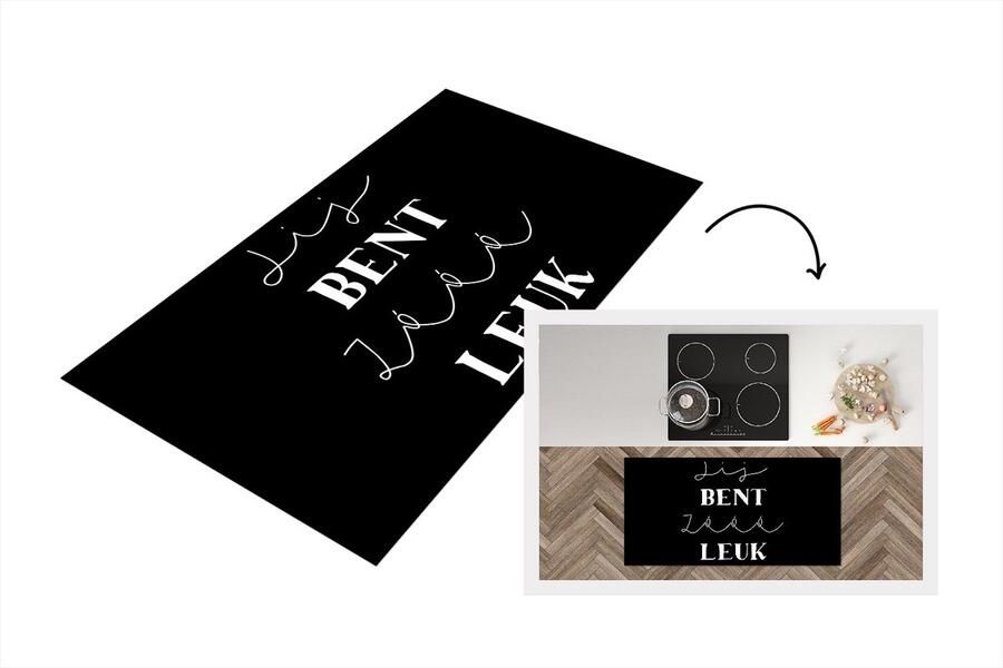 KitchenYeah Keukenloper Loper keuken Spreuken Jij bent zo leuk Vriendin Quotes 120x60 cm Keukenloper vinyl