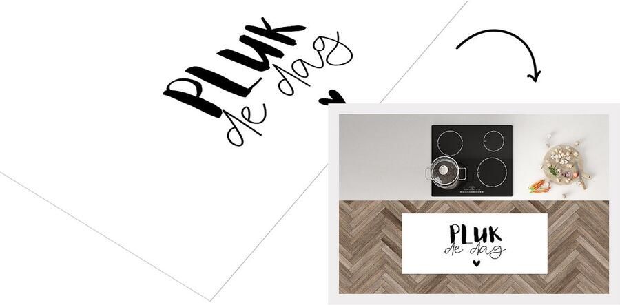 KitchenYeah Keukenloper Loper keuken Spreuken Pluk de dag Quotes Carpe diem 120x50 cm Keukenloper vinyl