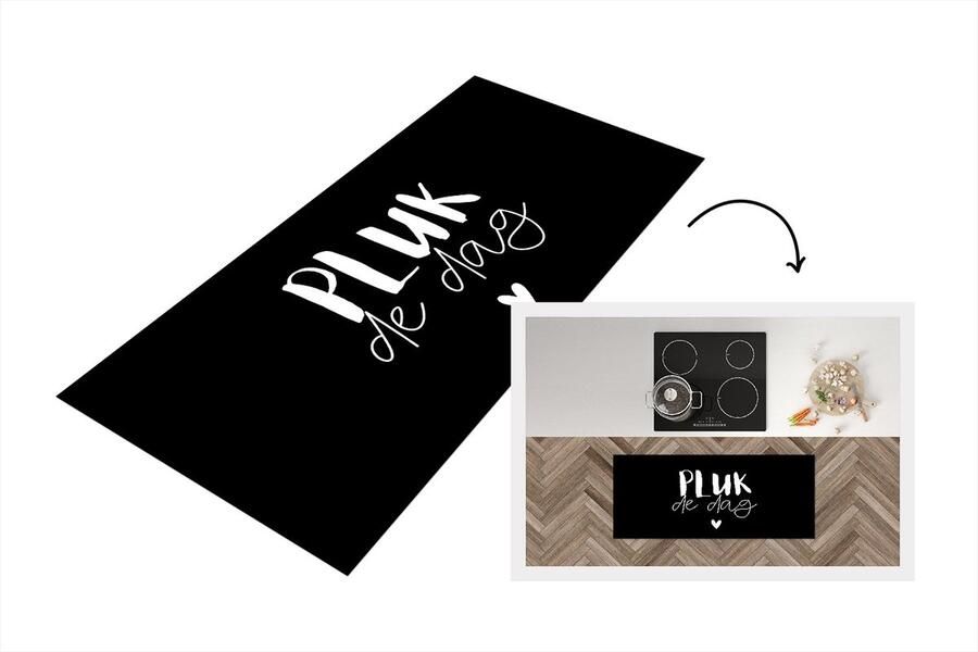 KitchenYeah Keukenloper Loper keuken Spreuken Pluk de dag Quotes Carpe diem 120x50 cm Keukenloper vinyl