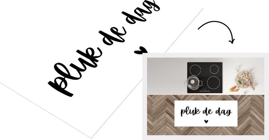 KitchenYeah Keukenloper Loper keuken Spreuken Pluk de dag Quotes Carpe diem 120x50 cm Keukenloper vinyl