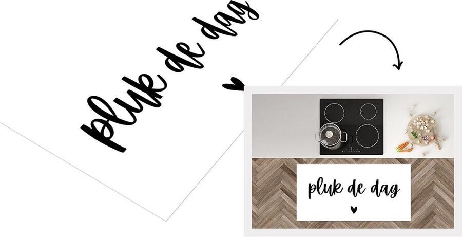 KitchenYeah Keukenloper Loper keuken Spreuken Pluk de dag Quotes Carpe diem 120x60 cm Keukenloper vinyl