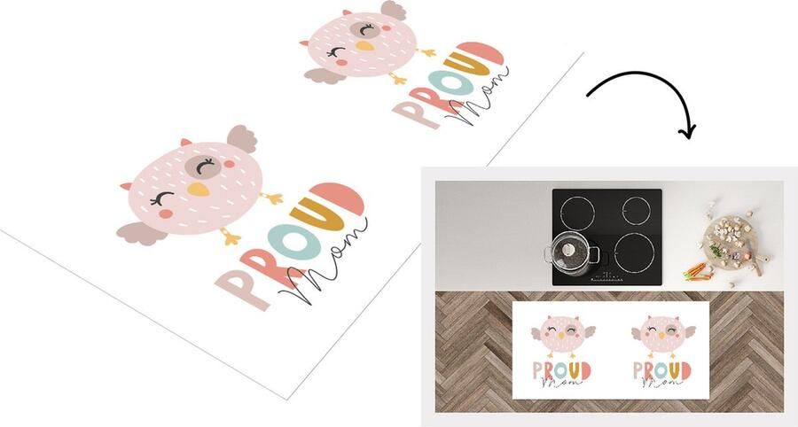 KitchenYeah Keukenloper Loper keuken Spreuken Proud mom Mama Quotes 120x60 cm Keukenloper vinyl