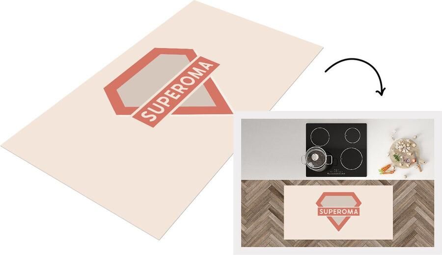 KitchenYeah Keukenloper Loper keuken Spreuken Quotes Superoma Moeder 120x60 cm Keukenloper vinyl