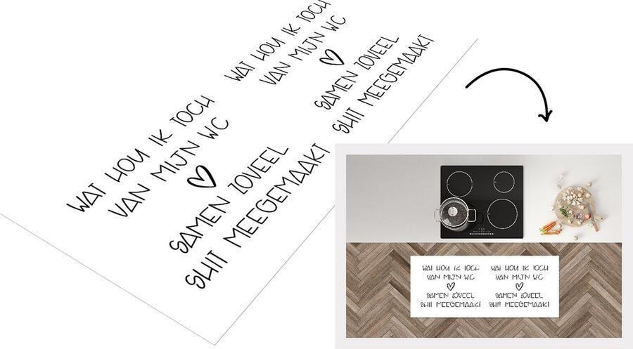 KitchenYeah Keukenloper Loper keuken Spreuken Quotes Wat hou ik toch van mijn wc samen zoveel shit meegemaakt Shit 120x50 cm Keukenloper vinyl