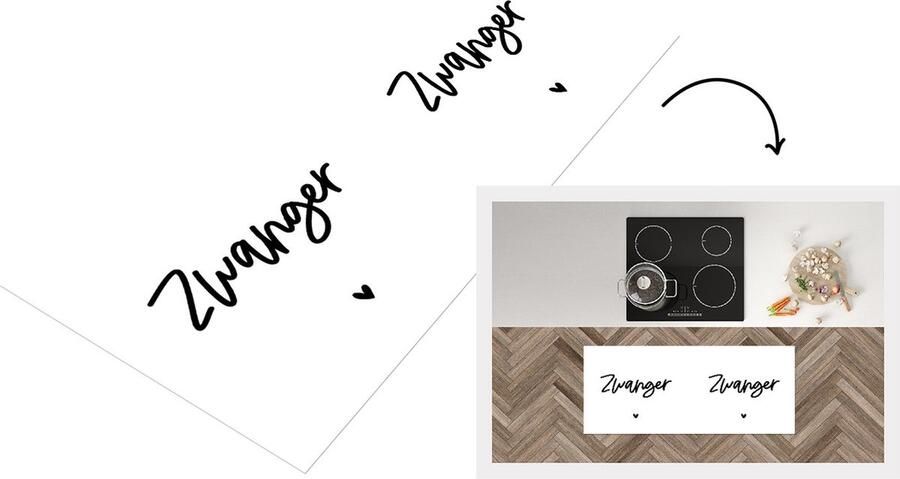 KitchenYeah Keukenloper Loper keuken Spreuken Zwanger Quotes Mama 120x50 cm Keukenloper vinyl