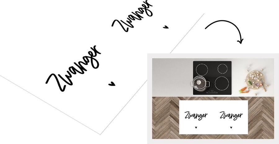 KitchenYeah Keukenloper Loper keuken Spreuken Zwanger Quotes Mama 120x60 cm Keukenloper vinyl