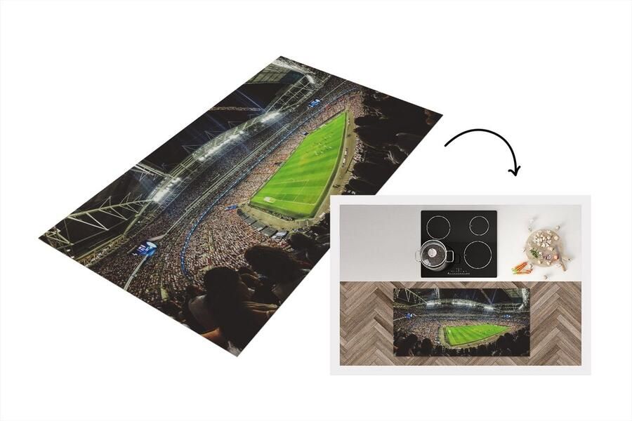 KitchenYeah Keukenloper Loper keuken Stadion Publiek Voetbal 120x60 cm Keukenloper vinyl