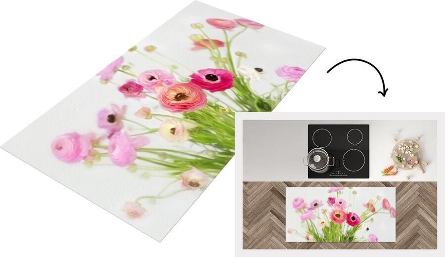 KitchenYeah Keukenloper Loper keuken Stilleven Bloemen Lente 120x60 cm Keukenloper vinyl