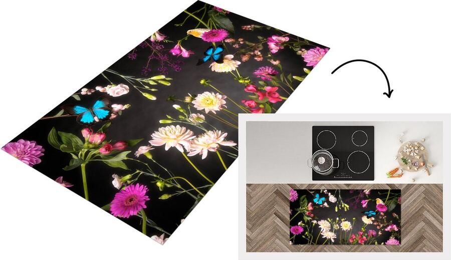 KitchenYeah Keukenloper Loper keuken Stilleven Kleuren Bloemen 120x60 cm Keukenloper vinyl