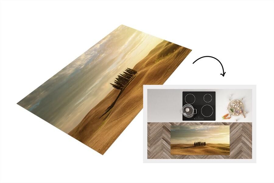 KitchenYeah Keukenloper Loper keuken Toscane Bomen Italië 120x60 cm Keukenloper vinyl