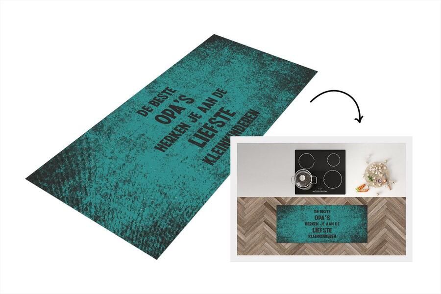 KitchenYeah Keukenloper Loper keuken Vaderdag Opa cadeau Spreuken De beste opa's Quote 120x50 cm Keukenloper vinyl