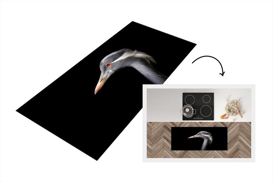 KitchenYeah Keukenloper Loper keuken Vogel Dieren Portret 120x50 cm Keukenloper vinyl