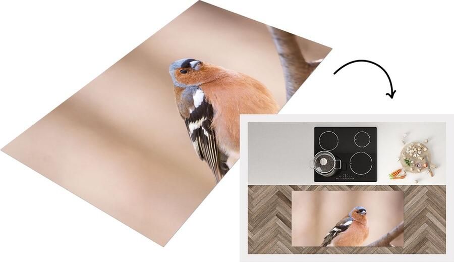 KitchenYeah Keukenloper Loper keuken Vogel Dieren Vink 120x60 cm Keukenloper vinyl