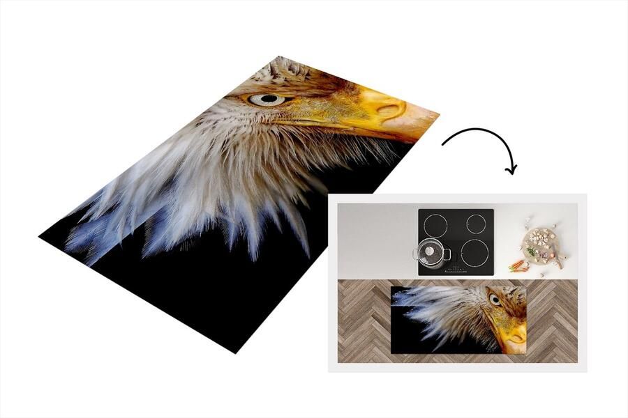 KitchenYeah Keukenloper Loper keuken Vogel Oog Snavel 120x60 cm Keukenloper vinyl