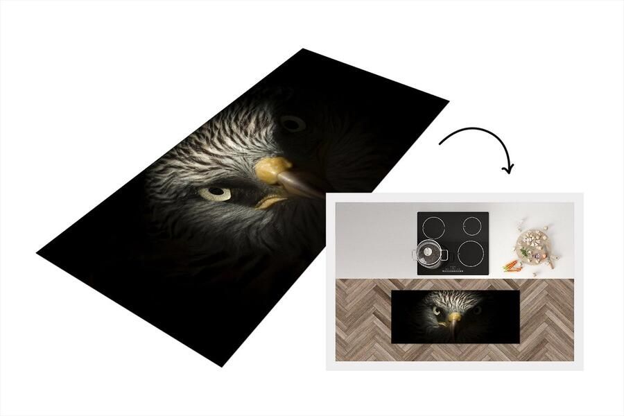 KitchenYeah Keukenloper Loper keuken Vogel Oog Snavel Licht 120x50 cm Keukenloper vinyl