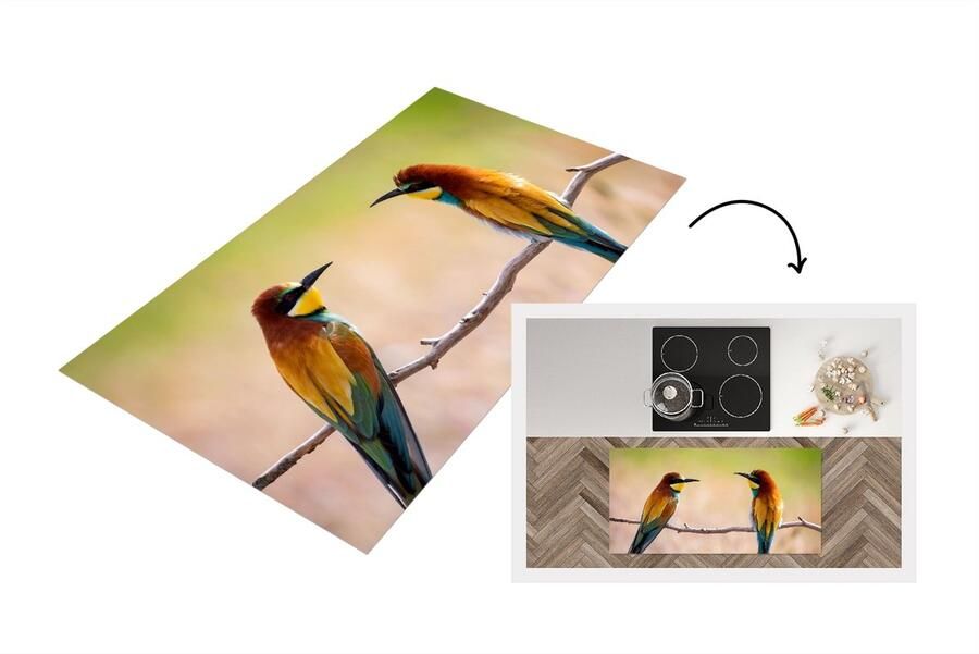 KitchenYeah Keukenloper Loper keuken Vogels Bijeneter Dieren 120x60 cm Keukenloper vinyl