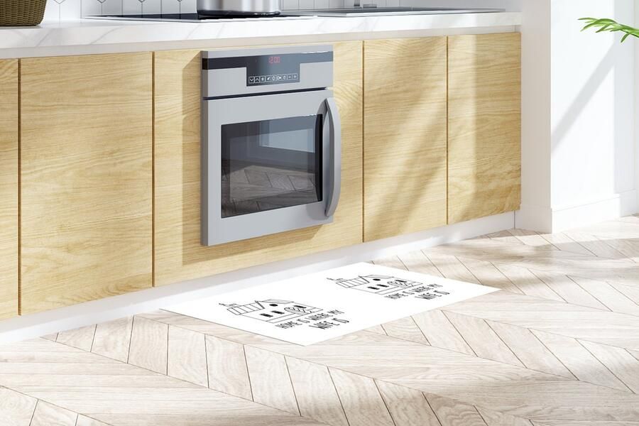 KitchenYeah Keukenloper Loper keuken Vrouw Huwelijk Thuis Quotes Voor haar 120x60 cm Keukenloper vinyl