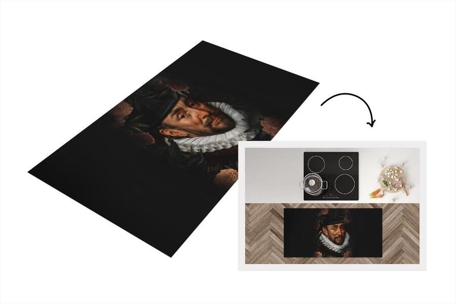 KitchenYeah Keukenloper Loper keuken Willem van Oranje Bloemen Oude meesters 120x60 cm Keukenloper vinyl