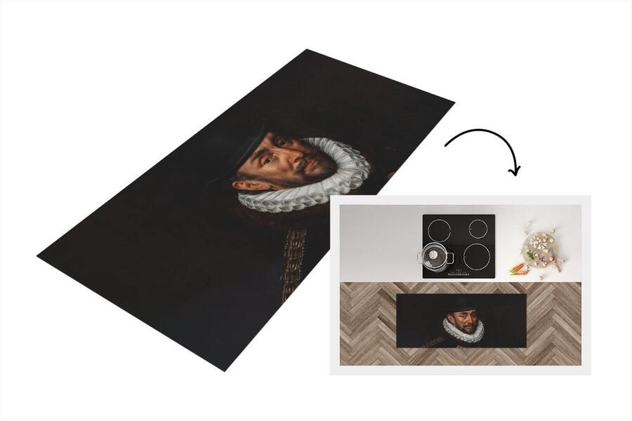 KitchenYeah Keukenloper Loper keuken Willem van Oranje Oude meesters Kunst 120x50 cm Keukenloper vinyl
