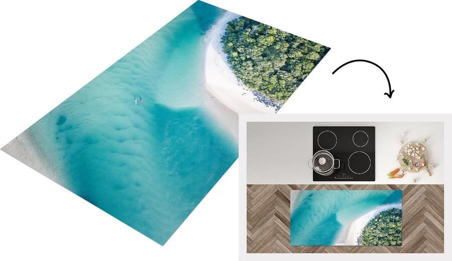 KitchenYeah Keukenloper Loper keuken Zee Zon Australië 120x60 cm Keukenloper vinyl