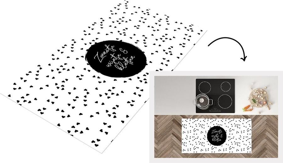 KitchenYeah Keukenloper Loper keuken Zonnetje wijntje & kletsen Quotes Tekst Wijn Zomer 120x60 cm Keukenloper vinyl