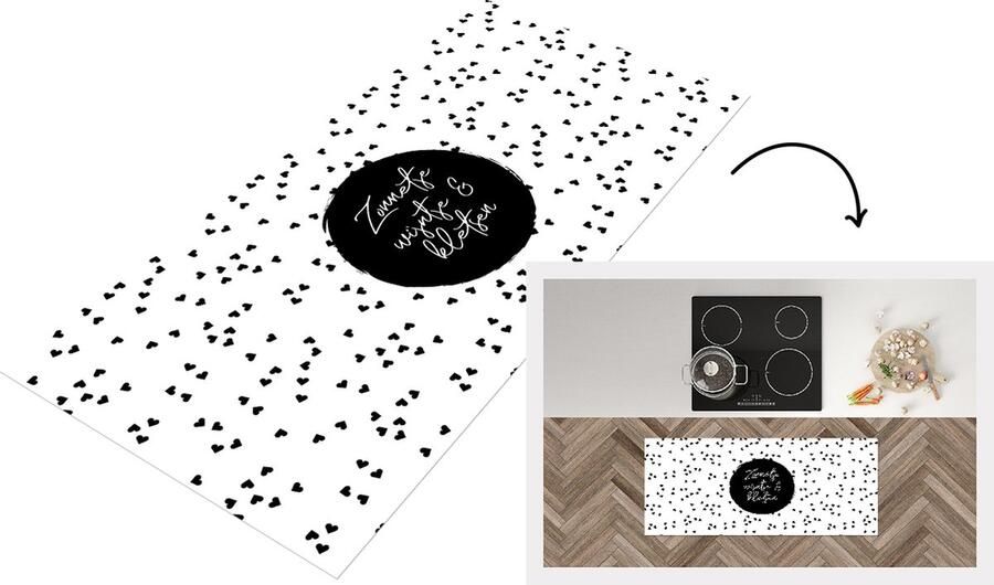 KitchenYeah Keukenloper Loper keuken Zonnetje wijntje & kletsen Quotes Tekst Wijn Zomer 120x50 cm Keukenloper vinyl