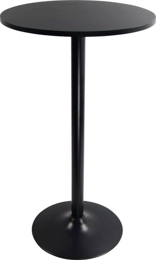 KKTONER Ronde bartafel bistrotafel bartafel bijzettafel zwart