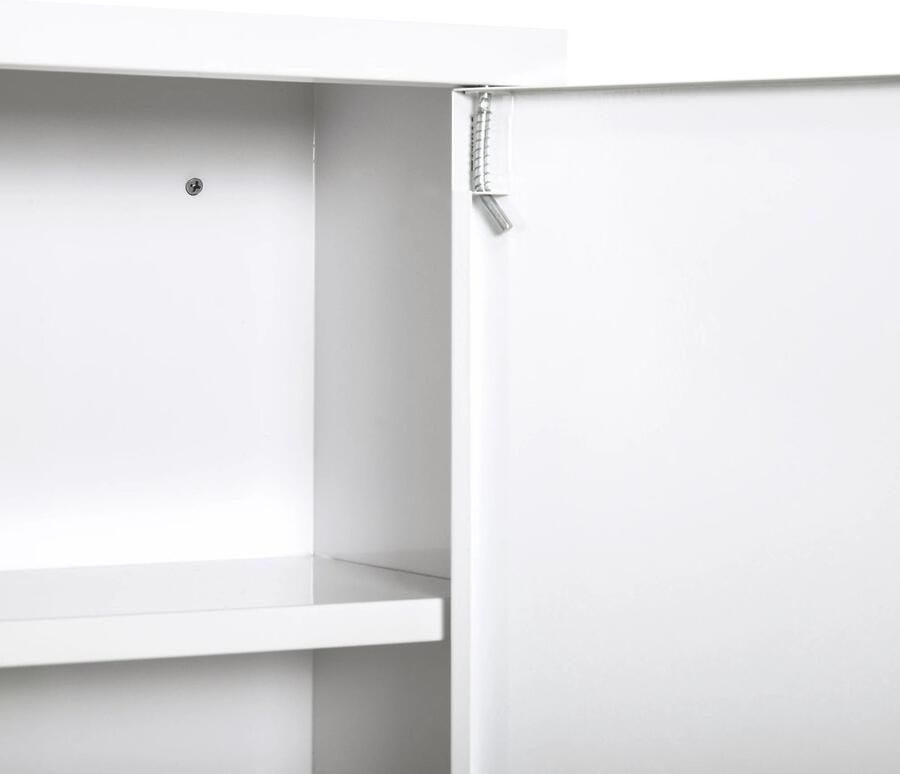 Kleankin RoyaLuxe Medicijnen Kast Medicijnenkast Medicijnenkastje Opbergbox Apotheekkast Medicijnenkastje Hangend Medicijnen Kast Kastje Organizer Opbergkasten Organizer Medicijnen Opbergkast Opbergkasten Met Deuren