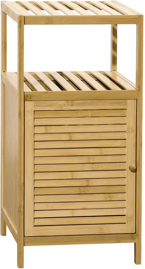 Kleankin VidaLuxe Badkamerkast Toilet Kast Toiletkast Bamboe Badkamer Kast Badkamer Kastje Kasten Kastje Badkamerkastje Badkamer Kastje Kast Badkamer Badkamerkast Badkamer Accessoires Badkamermeubel Badkamermeubels