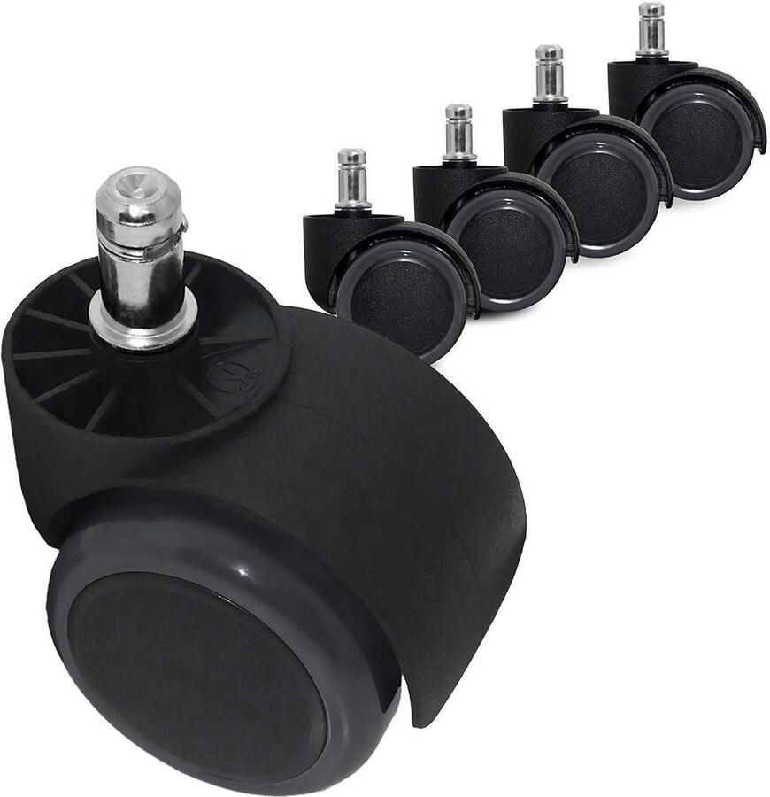 Knaak Reserve wielen bureaustoel wielen wieltjes 11mm 50mm Set van 5
