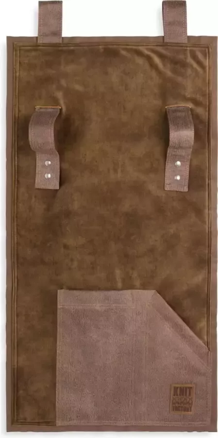 Knit Factory Dax Pocket Wandkleed Armleuning Organizer Opbergzak voor bank New Camel 100x50 cm