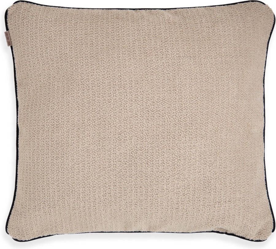 Knit Factory Snooze Sierkussen Vierkant kussen woonkamer Bank kussen Decoratie kussen Linnen 50x50 cm Vierkant kussen Superzacht en pluizig Kussenhoes inclusief kussenvulling