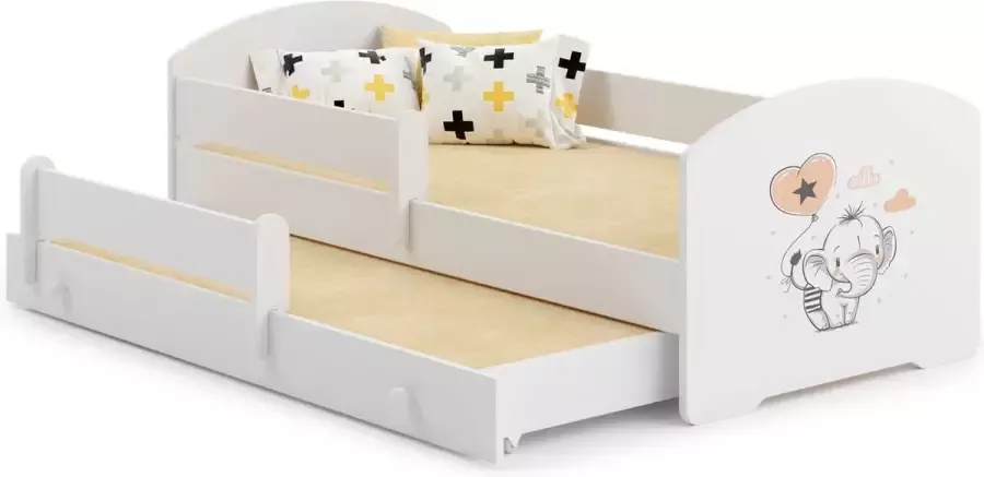 Kobi Tweepersoonsbed Luk 160x80 met kinderprints