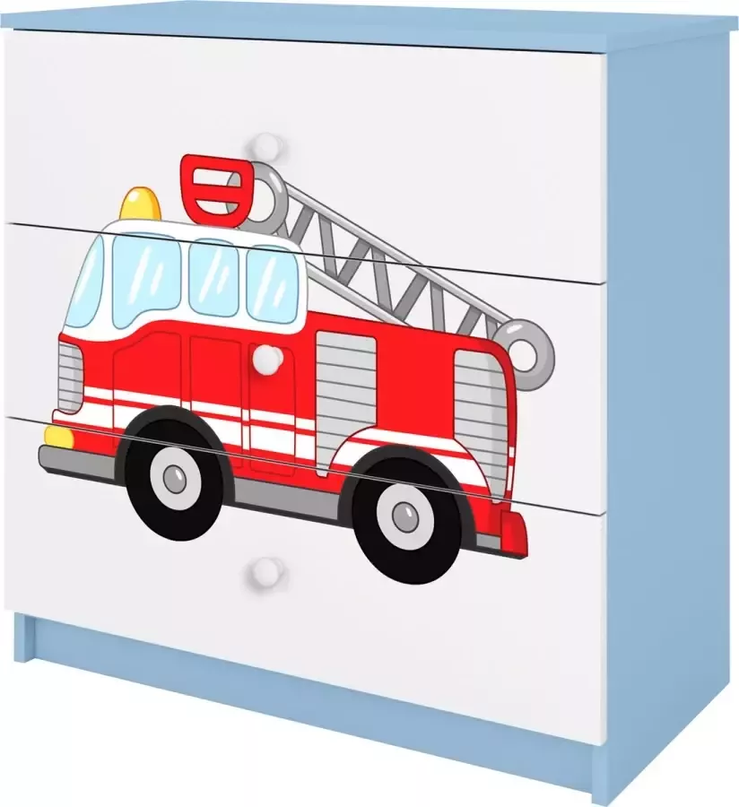 Kocot Kids Babydreams ladekast blauw brandweer
