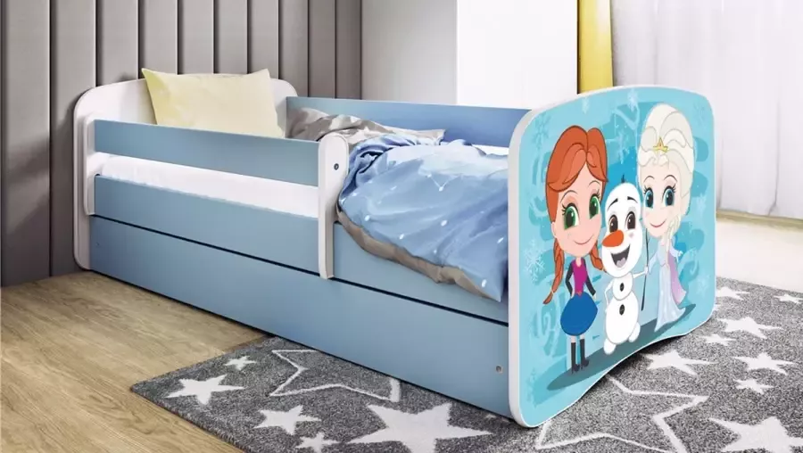 Kocot Kids Bed babydreams blauw Frozen met lade met matras 140 70 Kinderbed Roze