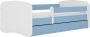 Kocot Kids Bed babydreams blauw zonder patroon met lade met matras 160 80 Kinderbed Blauw - Thumbnail 2