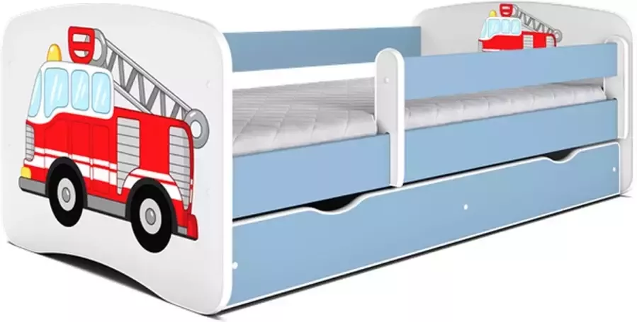 Kocot Kids Bed babydreams blauw babyolifant met lade met matras 140 70 Kinderbed Blauw - Foto 2