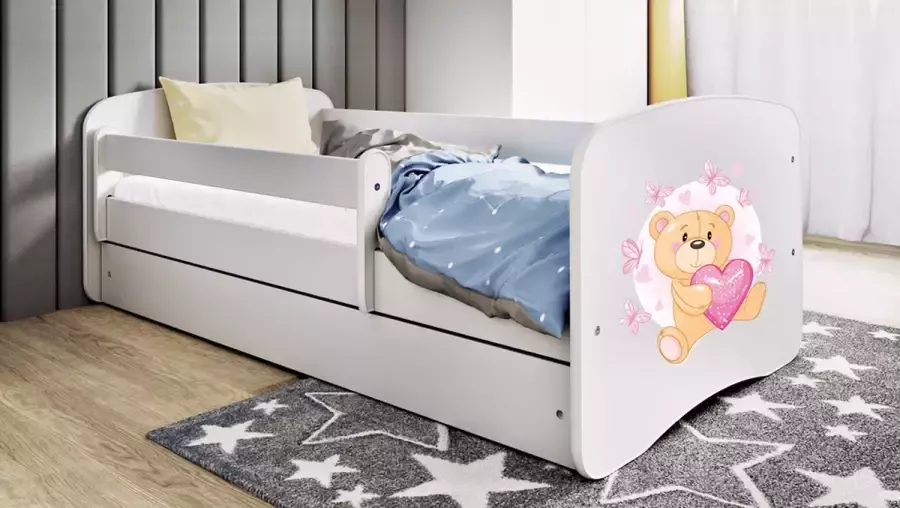 Kocot Kids Bed babydreams groen paard zonder lade met matras 140 70 Kinderbed Groen